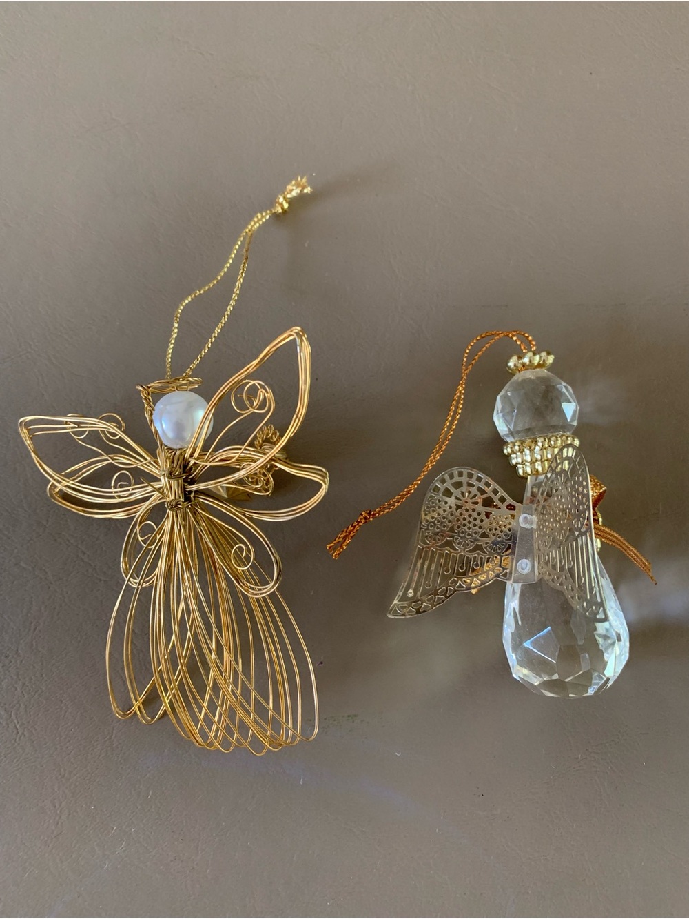 Gold and Crystal Angel Ornaments - Picture 3 of 5